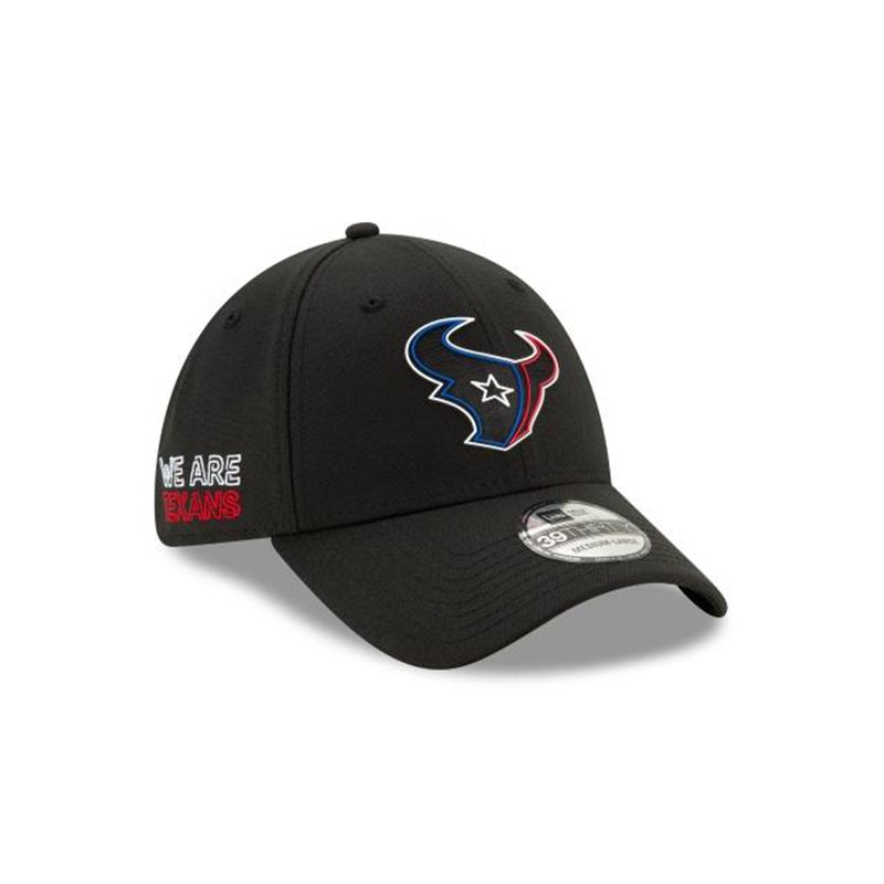 NFL Houston Texans Official Draft 39Thirty Stretch Fit (TIL9738) - Black New Era Caps